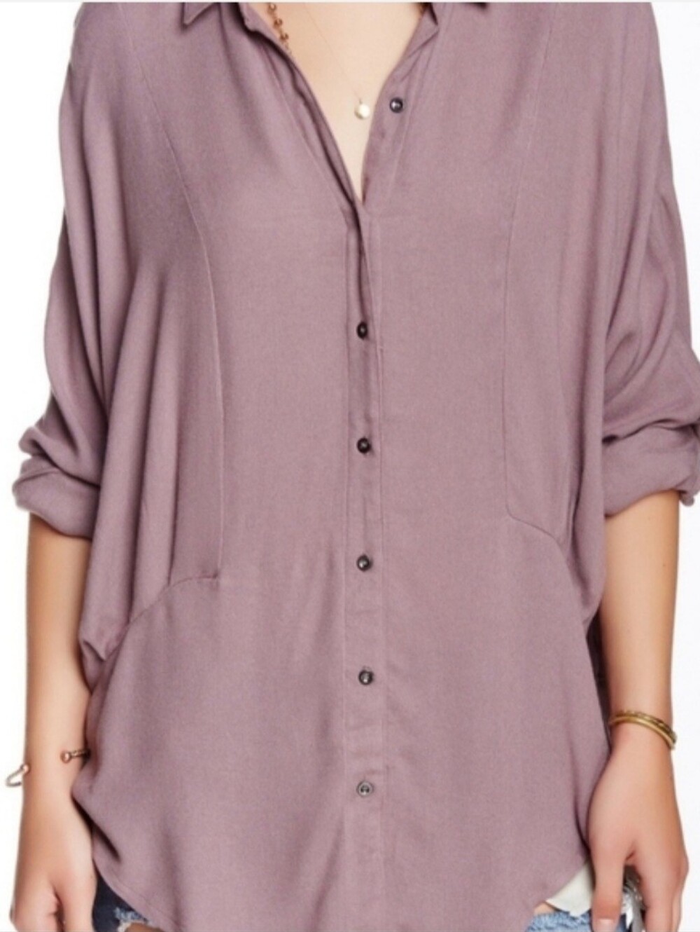 Free People True Affection Blouse Medium
